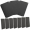 Amosfun 10 placas de identificación en blanco para manualidades, letreros de pared de aluminio anodizado para oficina, negocios, uso doméstico