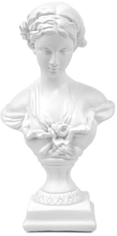 Correa 1 Piece Greek Statue of Venu Goddess Classic Roman Head Bust Greek Mythology Sculpture for Living Room Home Shelf Decor