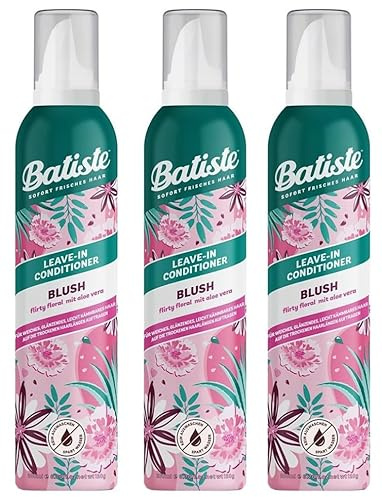 3x Batiste Dry Leave-In Conditioner Blush Haarspülung für Damen mit trockenem Haar,Haarpflege mit blumigem Duft und Aloe Vera Ohne Ausspülen,Vegan,100ml (3er Pack)