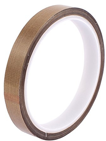 sourcing map 10M Teflonband Hochtemperaturband PTFE Glasgewebeband High Temp Klebeband Selbstklebend