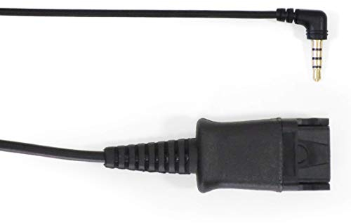 Snom ACPJ 3,5-mm-Adapterkabel zum Anschließen des A100M- und A100D-Headsets an das DECT-Mobilteil M25/M65/M85 oder ein anderes Telefon/Smartphone/Computer mit 3,5-mm-Buchse 00004344