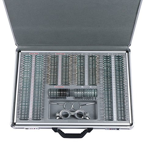 UCanSee 266 pcs Optical Trial Lens Set Kit Metal Rim Aluminum Case