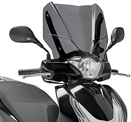 Windscreen Kappa kd1128s SH 125I-150I ABS Original (12 16) Mounted on Brackets
