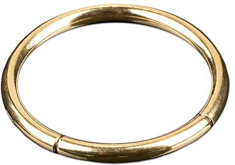 viva-adorno® Segmentring Piercing Ring Chirurgenstahl Größen Z228, Gold 1,2x8mm