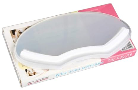 Kalolary 100 Pièces Boucliers de Douche Transparent Hairspray Shield Masques Faciaux pour la Coupe de Cheveux