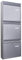 Banjado Burg-Wächter Briefkastenanlage/Briefkasten 3 Parteien/Burg Wächter Briefkästen Silber/Briefkasten Mehrfamilienhaus/Briefkasten XXL mit Namensschild