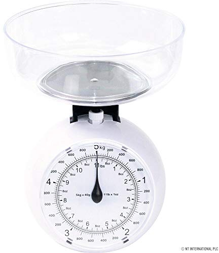 5KG RETRO KITCHEN SCALE WEIGHING COOKING FOOD WEIGHT ROUND COMPACT TRADITIONAL