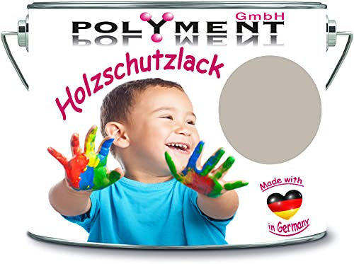 5 Liter Holzschutzlack Holzlack Holzlasur wetterbeständiger Langzeitschutz Wetterschutzfarbe Holzschutzfarbe (RAL 7044 Seidengrau)