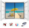 Zanzariera Magnetica Finestra, Traspirante Tenda Zanzariera Magnetica Chiusura Automatica, Facile da Installare, Per Balcone Porta Finestra-Black-A||Width70xHeight70cm