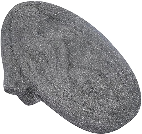 AERZETIX - Lana de acero alambre súper fino - almohadilla abrasiva - lijado pulido limpieza - Tamaño grado 0-195g - para metal, madera, vidrio, cerámica - C50126