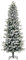 HOMCOM Árbol de Navidad Nevado 210 cm Árbol de Navidad Artificial con 784 Puntas de Rama Ignífugas y Soporte de Acero Decoración Navideña para Interiores Verde y Blanco