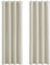 PONY DANCE Wohnzimmer Gardinen Verdunkelung mit Ösen 2er Set H 300 x B 140 cm Thermo Vorhänge gegen Kälte und Hitze Blackout Thermal Curtains for Living Room, Hellbeige