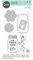 Sizzix Framelits Stanzschablonen-Set, 4 5 Stück Stempeln, Geburtstagsglas von Jen Long | 665320 |Kapitel 2 2022, multicolor, One Size