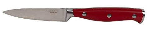 Cofan Puntilla de Cocina con forjado francés| En Color Rojo | Medida de la hoja de 9 cm