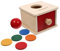 Toyvian Giocattoli in Legno Montessori 2 in 1 Oggetto Scatola A Goccia Permanenza Palla, con Cassetto, per Neonati Bambini Piccoli