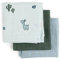Done by Deer Mullwindeln 3-er Pack GOTS Lalee Blau - 70 x 70 cm - GOTS® Zertifiziert Stoffwindelset, 100% Bio-Baumwolle