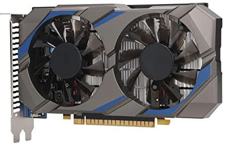 Sxhlseller Desktop Grafikkarte, 4 GB DDR5 128 Bit Gaming Grafikkarte mit HD DVI VGA Anschluss, 1070 MHz 5010 MHz PCIe 3.0 16X Grafikkarte mit Lüfter, Computer Grafikkarte