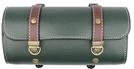 Motorrad Lenkertasche Klein, Vintage Satteltaschen Gabeltasche Abnehmbarer Schultergurt Wasserdicht-Motorrad Front Aufbewahrungstasche Container