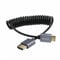 HangTon 8K 4K 60p Mini HDMI to HDMI 2.1 Coiled Cable for Nikon Z5 Z7 D750 Sony CX7 SR7E Canon EOS R RP 5DIV ATOMOS Ninja V Portkeys Video Assist Monitor Type A C