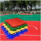 DECAKE Modular Interlocking Floor Tiles 25x25cm Modular Interlocking Floor Tiles, Outdoor Basketball Playground Playground Court Flooring, Weatherproof Easy To Clean (9m2/144PCS Blue)