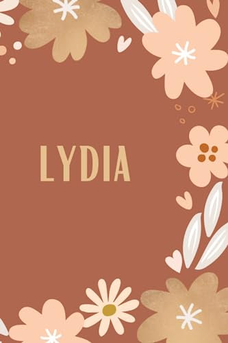 Carnet de notes personnel pour le prénom Lydia: Une ideé idéal comme un Cadeau d'anniversaire personnalisé pour vous ou votre amie, 120 pages.