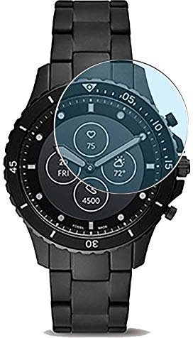 Vaxson 3 Stück Anti Blaulicht Schutzfolie kompatibel mit Fossil Hybrid FB-01 hr WATCH CASE SIZE 44mm Bluelight folie folien Displayschutzfolie ( nicht Panzer Schutz Glas folie nicht PanzerGlas )