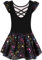 Mulnall Ballettanzug Mädchen Ballett Trikot mit Ballettkleid Kinder TüTü Kurzarm Langarm Baumwolle Balletttrikot Ballettanzug (40431-06-M)
