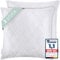 Gentle North Kopfkissen (80x80 cm groß) - Schlafkissen für Bett - Mit Reißverschluss für Füllung - Ökotex - Waschbar bis 60° - Weiß