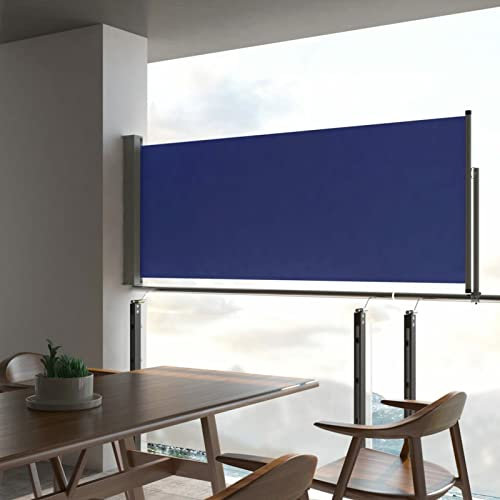 Gecheer Ausziehbare Seitenmarkise 100x300 cm Blau