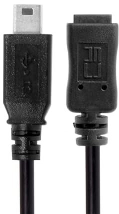 xiwai Cable de extensión mini B USB de 5 pines macho a hembra, cable de carga recto tipo B, cable de carga de 50 cm para cámara GPS