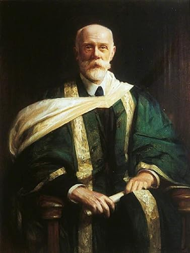 MSTECO Berühmtes Gemälde Leinwand Bilder Kunstdrucke Abstrakt Poster Sir nathan bodington Vizekanzler der university of leeds von arthur hacker für Wohnzimmer 60x90cm