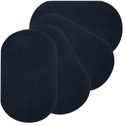 PATIKIL Iron-on Patches, 4Pcs 7x4 Inch Elbow Knee Velvet Patches Repair Patches Kit for Clothing Pants Shirts Jackets Mending and Decorating, Dark Blue