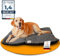Hundematte [rutschfest & wasserdicht] - Superweich gepolstertes Hundekissen für deinen Vierbeiner - Liegematte, Hundebett für grosse bis kleine Hunde, Bezug waschbar & haarresistent | 100x90x12 cm