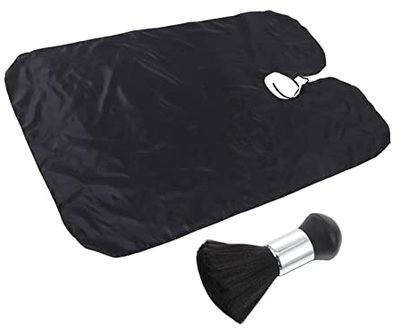 Beatifufu 1 Set Barber Cloth Hair Styling Apron Hair Cutting Apron Hair Styling Cloak Salon Hair Brush Hairdressing Brush Hairdressing Shawl Neck Duster Brush Hair Trimming Cape