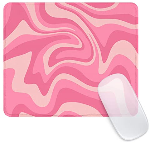 Ksriylm Mauspad,Quadratisches Niedliches Linie Mouse Pad,für Büro und Zuhause,Mousepad mit Motiv,wasserdichtes Mousepad,rutschfeste Gummiunterseite,Computer-Mauspads für kabellose Maus