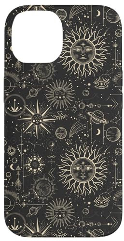 iPhone 14 Moon Phase Stars Case