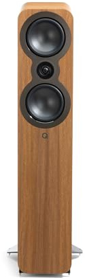 Q Acoustics 3050c Floorstanding Speakers - Pair - 2x 5.5 Continuous Curved Cone Bass Driver, Point-to-Point Braced, HPE (Pressure Equalised) Cabinet, Stereo Speakers for Home Theatre (Pin Oak)