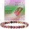 Bivei Regenbogen Tournalin - Gleichgewicht - Perlenarmband für Frauen 6mm Halbedelstein dehnbarer elastischer Schmuck Yoga Geschenke
