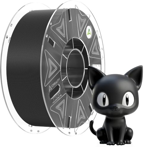Creality Official Hyper PLA Filament Schwarz, 1KG 3D Drucker RFID Filament für Hochgeschwindigkeitsdruck, Widerstandsfähig, Glatt, Überhang Leistung Maßgenauigkeit +/-0.03mm, 2.2lbs/Spool