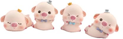 HAWILLOSCH Décoration De Gâteau En Forme De Cochon Miniature En Résine Idéale Pour Un Anniversaire Ou Un Festival