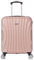 RAYKONG Valise Cabine ABS 55x40x20cm (44L) - Capacité Maximale - Petites valises de Voyage légères 20 Pouces - (RK03|Rose dorée)