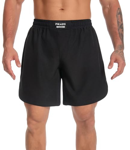 Fikazo MMA Shorts für Herren – No Gi BJJ Grappling Shorts für Muay Thai, Boxen, Kampf, Wrestling und Kampftraining