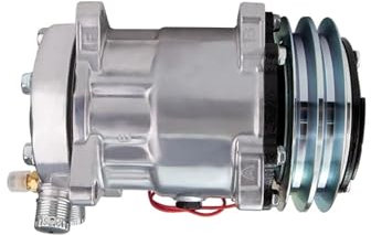 AKkis Compresor de Aire Acondicionado Sanden 709 SD7H15 12 V COMPRESOR 2 Ranuras V-blet Polea Universal
