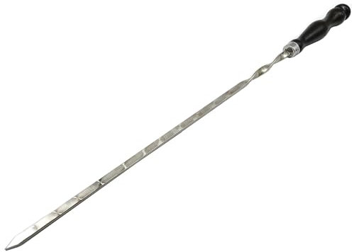 Set 8 st. Grillspieße aus Edelstahl 60cm Schaschlik spieße Lange Spieße für Fleisch Gemüse Stockbro BBQ Grillen Grillzubehör aus Edelstah (8 Stück mit Holzgriff Buche) Шашлык Шампур