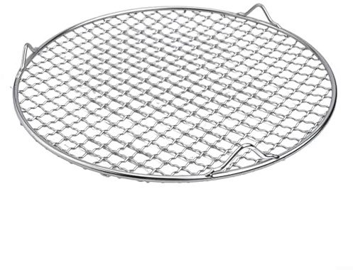 Die Lösung für Cool Down Backwaren Ein stabiles, rundes Draht-Kochgitter aus Edelstahl (28 cm)