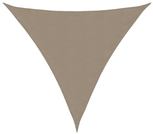vidaXL Sonnensegel Taupe 2x2x2 m 100% Polyester Oxford, Windschutz, Markise, Sonnenplane, Sonnendach, Schattenspender, Schattentuch