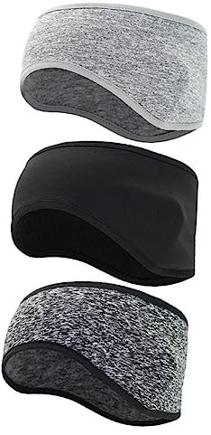 3Stücke Teiliges Ohrwärmer Stirnband für Männer und Frauen Winter Sport Stirnband zum Radfahren und Outdoor Aktivitäten Warm und Atmungsaktiv Verschiedenen Farben