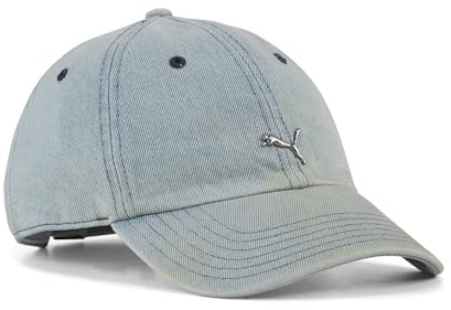 PUMA Wardrobe ESS Metal Dad Cap Faded Denim