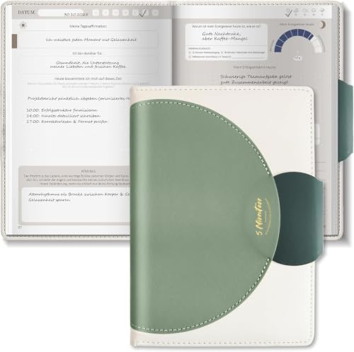 BIROYAL 5 Minuten Tagebuch für Erwachsene, Dankbarkeitstagebuch Erwachsene | Achtsamkeitstagebuch, A5, für mehr Dankbarkeit, Selbstliebe und Glück, Gratitude Journal Erwachsener, 5 Minuten Journal