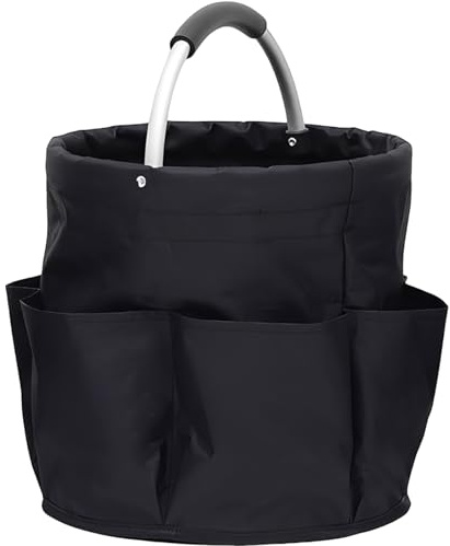 Cleaning Caddy with Handle, Cleaning Basket Storage Organiser, Multi-Pocket, for Home and Outdoor Use, with Durable Construction